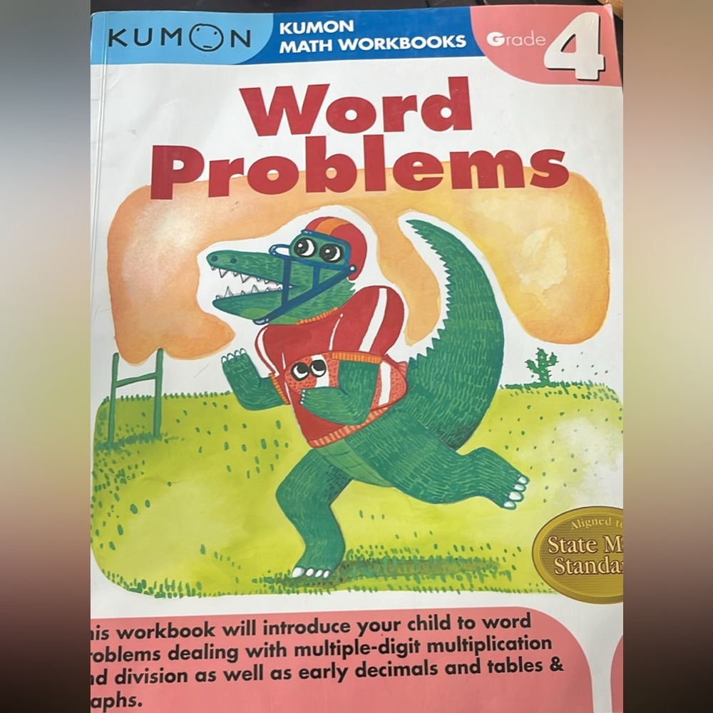 Grade 4 Kumon Math Workbook - Word Problems